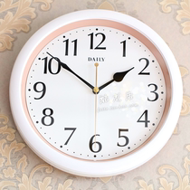 Japan imported resin single-sided DAILY scan childrens simple modern bedroom living room mute table wall clock