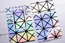 Polaroid Pauli comes to SX70 sonar 680690 camera stickup leather for once imaging Colourful Rhombus