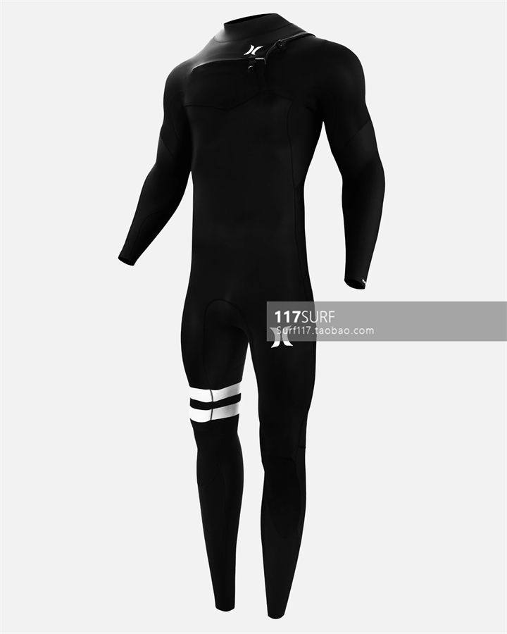 Hürley Surfing Anti-chilling clothes Mens Fusion 3 2MM CHEST ZIP FULSUIT-Taobao