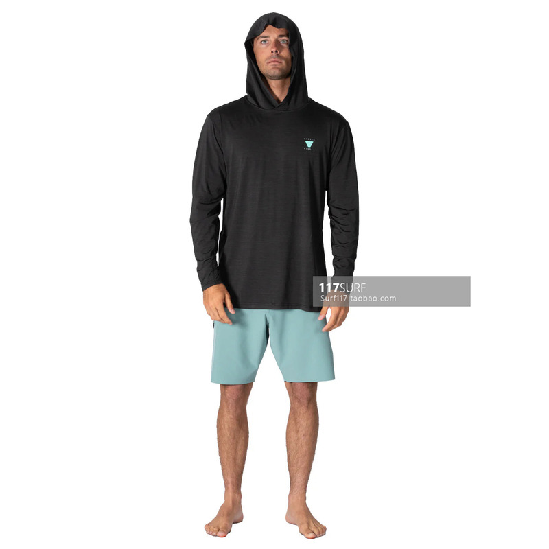 Vissla Surfing Sun Protection Clothing Hooded Long Sleeve Twisted Eco Hooded Ls Sun Shirt