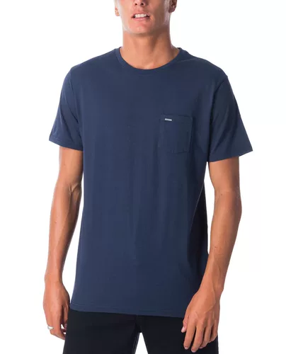 RIP Curl Conteared Cotton Fut Fut Pocket Classic Model Plain Pocket Tee Австралийский серфинг бренд