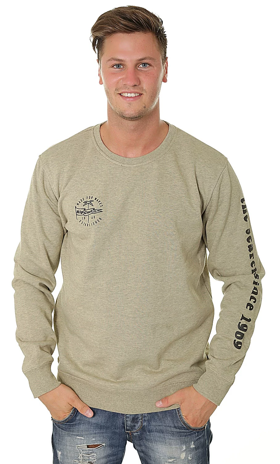 [RipCurl卫衣Iconic Crew Fleece Sweatshirt 澳洲冲浪品牌]
