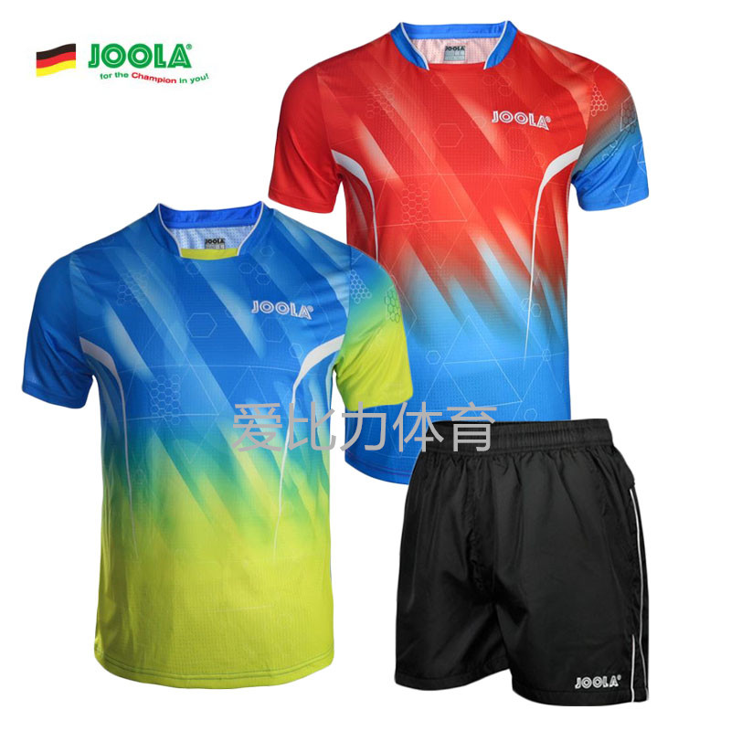 Uulajura JOOLA table tennis suit male and female children table tennis short sleeve round neck T-shirt Competition 0205