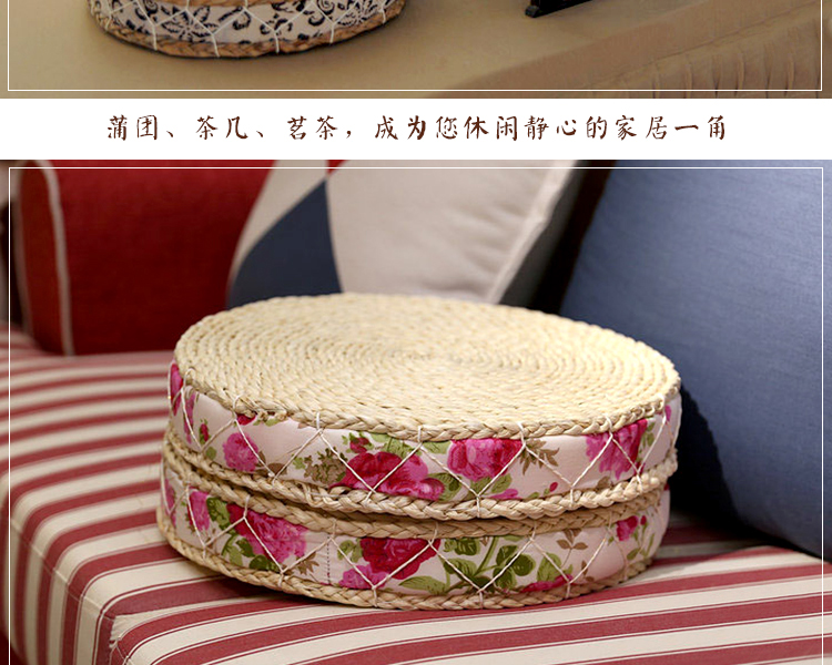 miễn phí vận chuyển rơm mây futon đệm dày xốp đệm thờ Phật cửa sổ thiền đệm và tatami mat - Ghế đệm / đệm Sofa đệm ghế gỗ bằng da