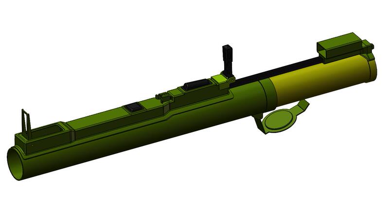 【Fantasy Props】M72Law Telescopic Cannon Rocket Game Anime Prop Model