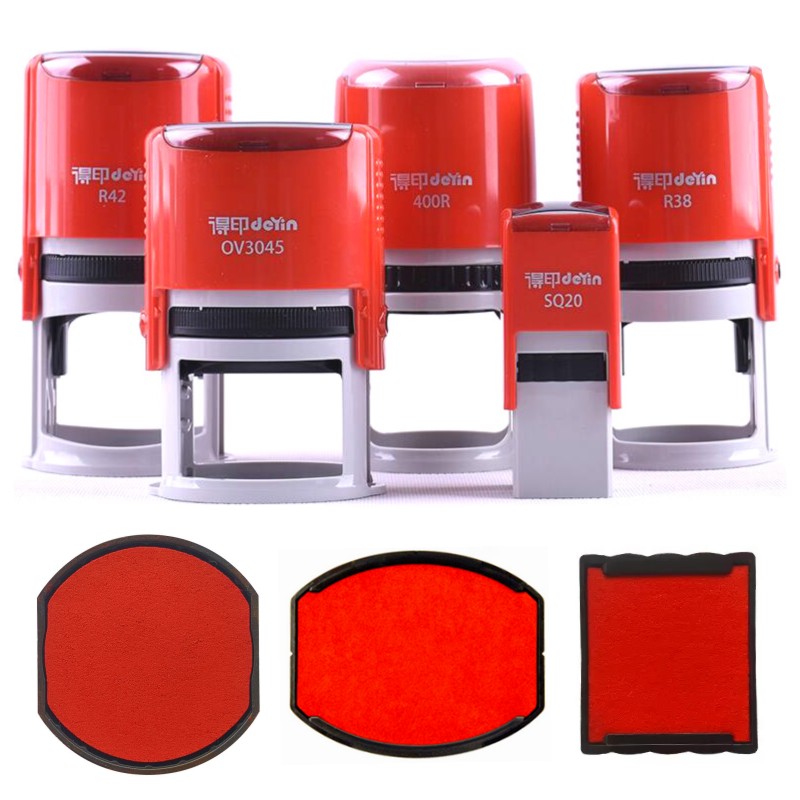Deyin has to print the ink back stamp, the rotary tipping stamp ink cartridge, and replace the ink pad sponge pad oil storage cartridge