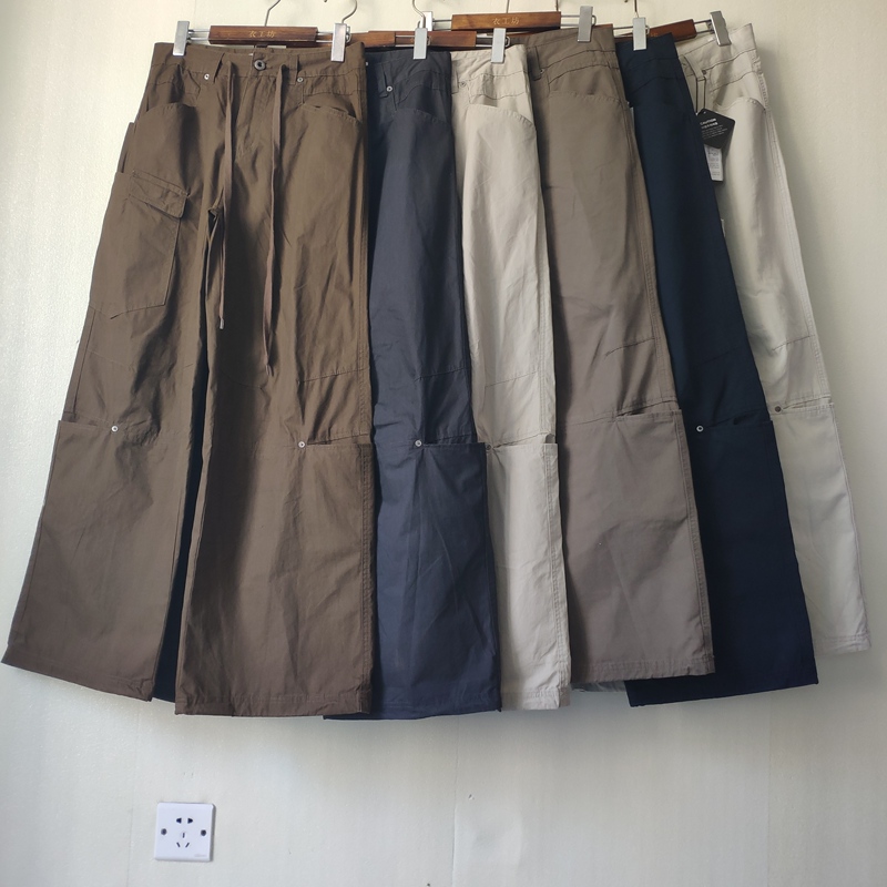 Foreign Trade Korean Style Washed Pure Cotton Cargo Pants for Men and Women, New Cool and Stylish Loose Fit with Pockets, Slimming, New Spring and Autumn Style