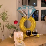 Атмосферное брендовое кольцо, бриллиантовый воздушный шар на день Святого Валентина