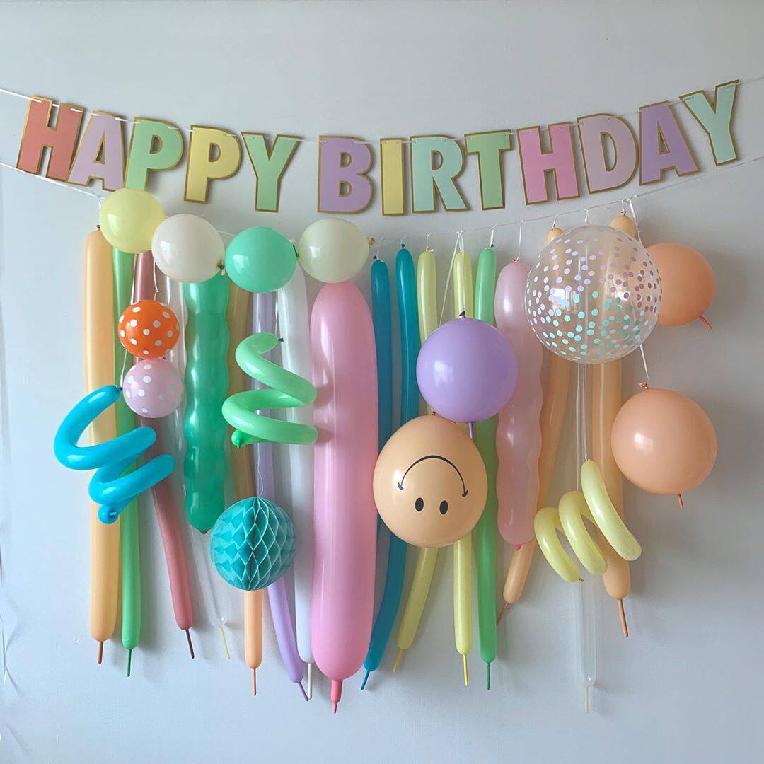 ins hot gold Happy birthday Lottery banner Birthday Laflower Arrangement Decoration dress Children's baby Adults