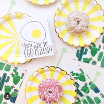 Holiday disposable paper plate Cake plate thickened childrens birthday party party dessert plate