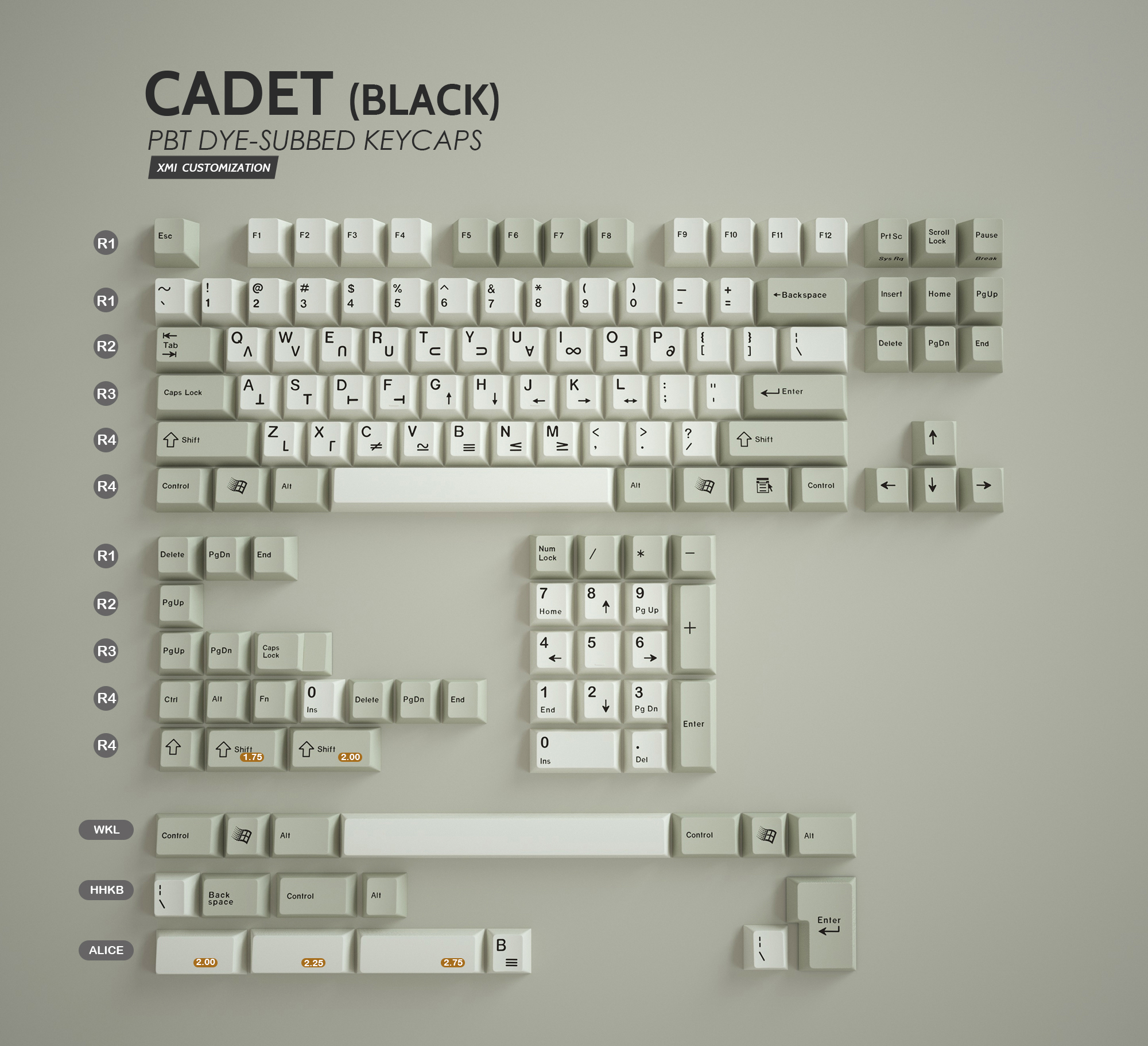 Купить Cadet/PBT KEYCAPS/ оригинал PBT Hot Rising. keycap в интернет