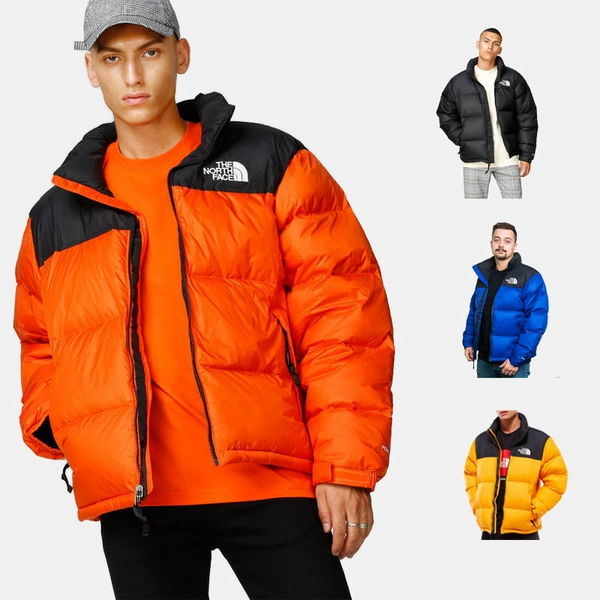north face nuptse 1996 orange