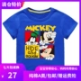 2019 quần áo trẻ em cotton ngắn tay mới cho bé trai và bé gái Áo sơ mi Mickey quần áo trẻ em mùa hè Disney - Áo thun quần áo bé trai