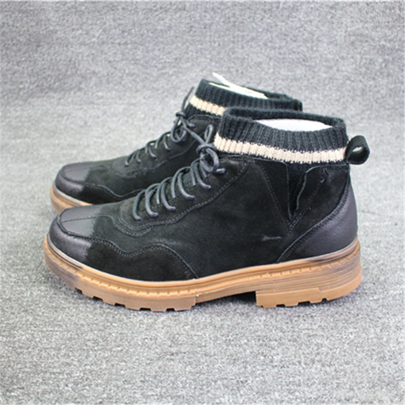 Pick up Leaking Beef Pig Barpi High Cylinder Outdoor Sports Casual Shoes Non-slip Wear and Wear Fashion Tooling Shoes Men Tide Shoes