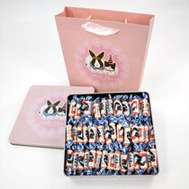 Big White Rabbit toffee children snacks men and women birthday Halloween creative gifts Valentines Day to send friends candy gift box