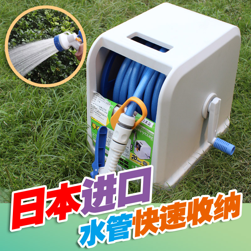 Imported 20-meter water pipe sprinkler car wash garden watering set Grab brush car high pressure hose explosion-proof storage freeze-resistant