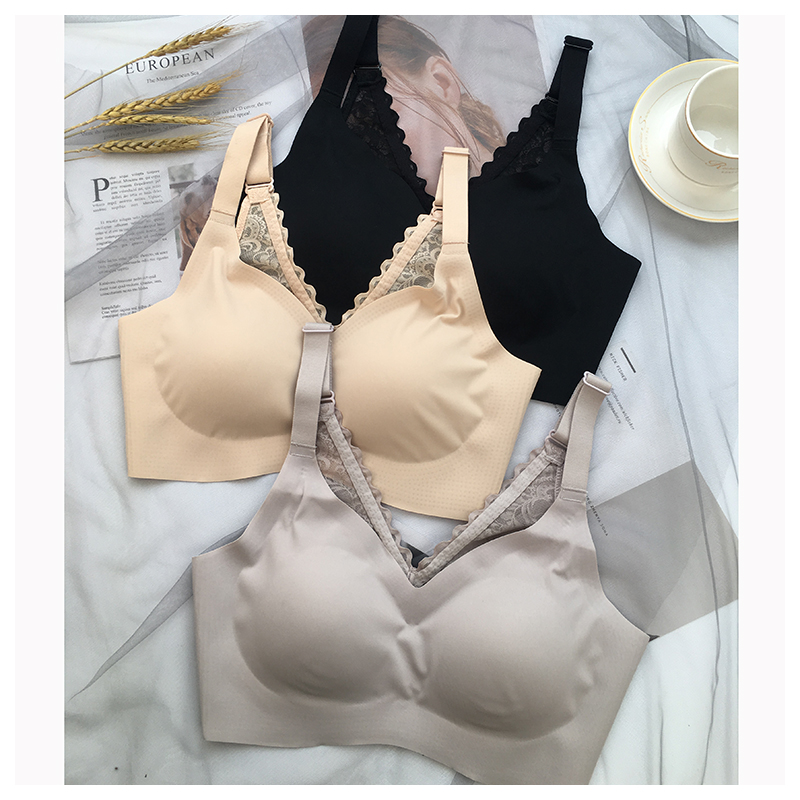 Gu Fei 10 zero sense sleep peace of mind no trace no steel ring underwear female lace beautiful back sexy breasts gathered bra