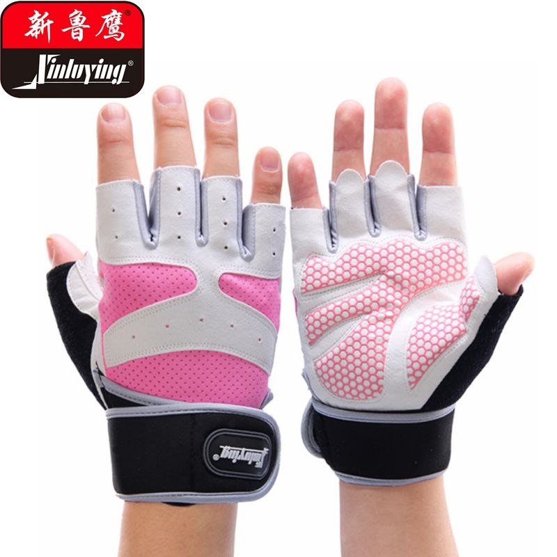 Fitness Gloves Women's Boy Semi-Finger Dumbbell Devices Training Sports Care Workout Single Bar Gym Summer Volleyball