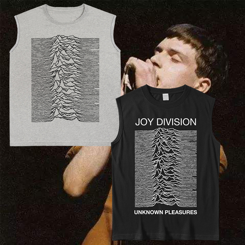 Joy Division Sleeveless T-Shirt Rock Punk Tank Top Unknown Pleasures Trendy