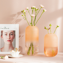 Harvest Lodge Light Lavish Glass Frosted Vases Modern Minimalist Living-room-Like room Countertop Bedroom Countertop