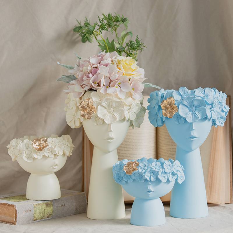 Harvest the cottage Nordic creative living room basalt TV cabinet Vase collection of dry flower flower decoration