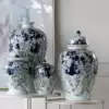 Harvest cottage export to the United States Hand painted blue and white ceramic vase general bottle crack European new Chinese mix and match jewelry