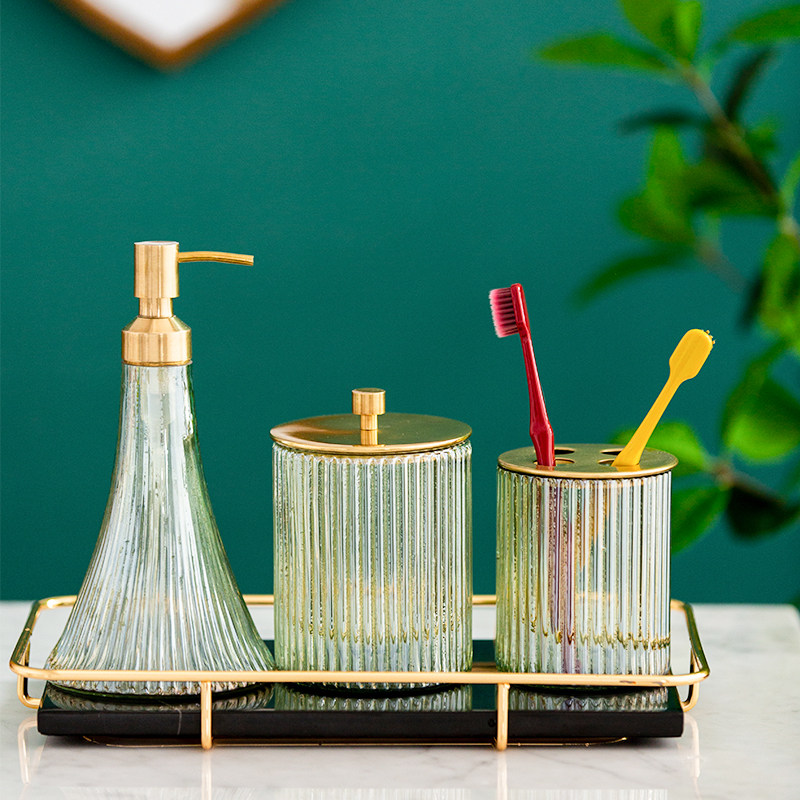 Harvest cabin light luxury bathwash suite household bathroom suite toothbrush frame stand