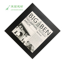 American black and white newspaper tile restaurant kitchen background wall flower porcelain piece kitchen bathroom wall tile floor tile 300MM