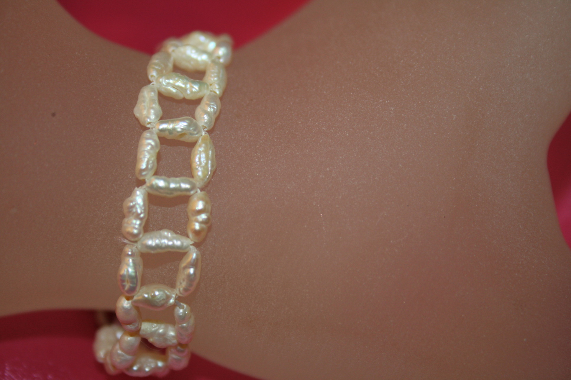 Old natural pearl bracelet
