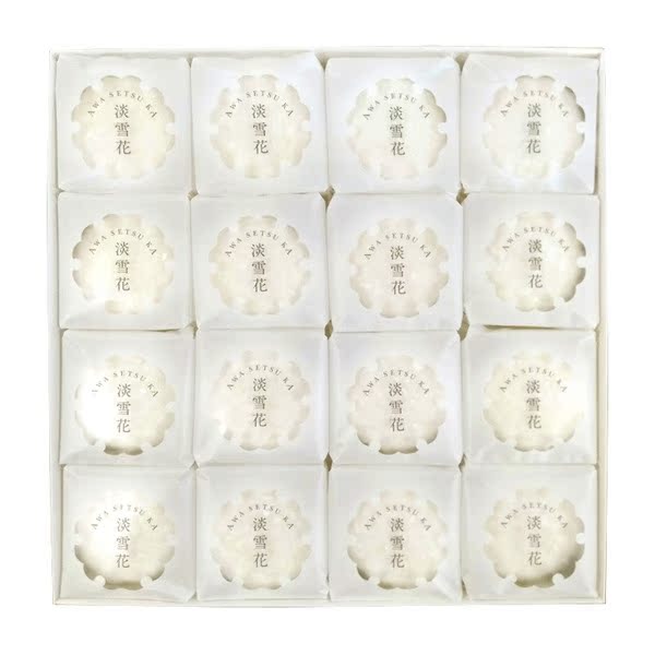 订日本藤い屋淡雪花融合清爽果实柠檬果汁果皮淡雪果子烧16枚
