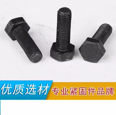 6MM 8 GRADE 8 BLACKENED OUTER HEXAGON screw High STRENGTH outer hexagon bolt SCREW M6 * 8~M6*120