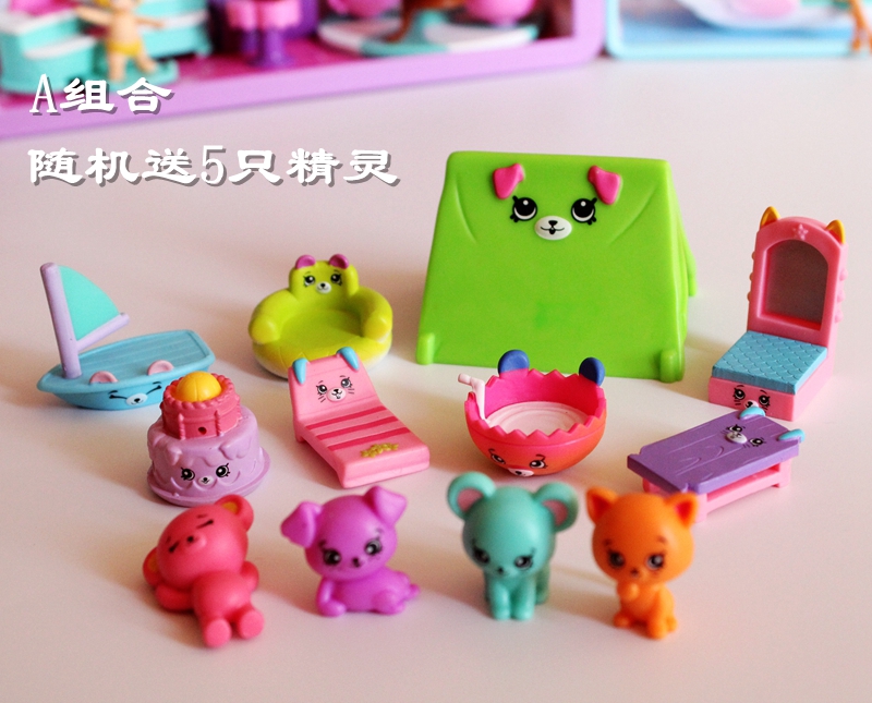 Furniture A Pet Style RandomClearance lovely spirit doll Pets furniture scene Ornaments Play the family Toys buy Five give One