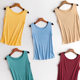 Knitted silk camisole women's summer short slim-fit mulberry silk sleeveless top bottoming shirt loose outerwear large size