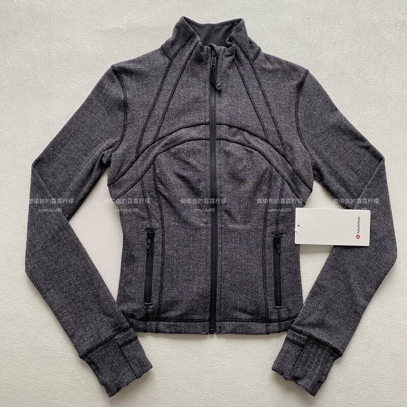 Authentic Lululemon Define Cropped Jacket Short Herringbone Pattern Women's Jacket