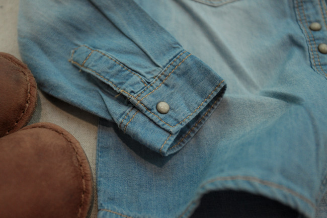 Chemise fille à manche longue en toile - Ref 2085608 Image 30