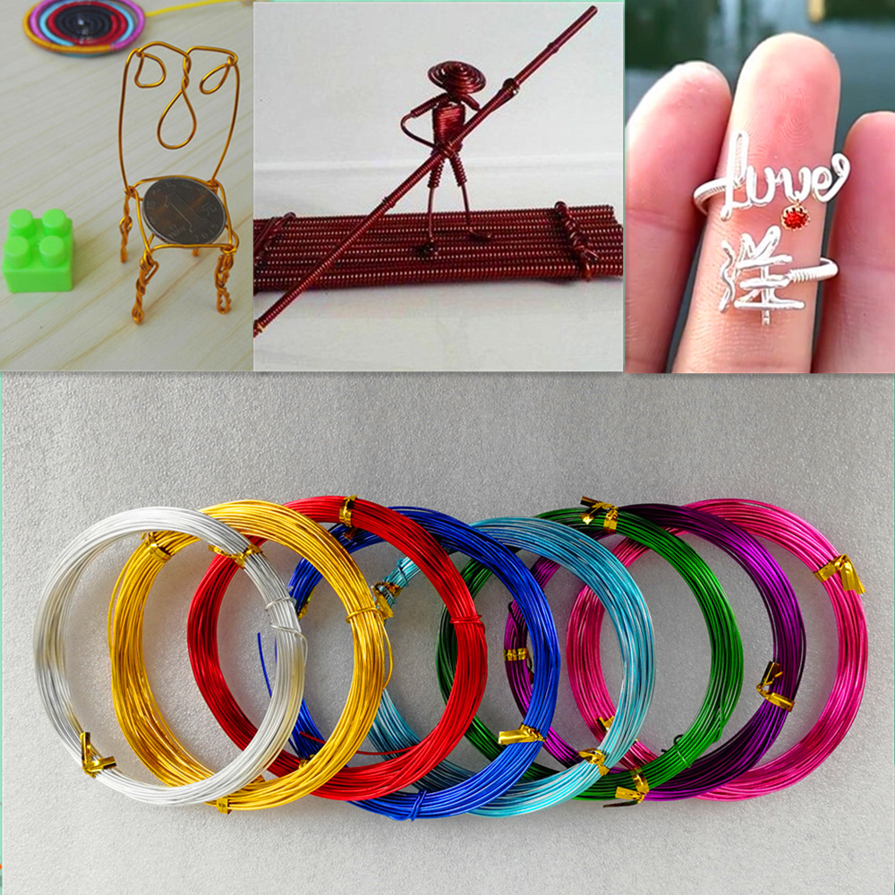 1~3mm Student art labor technology class manual DIY color iron wire soft aluminum wire bicycle skeleton doll styling