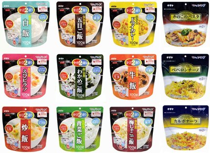 Spot Hot Sell Japan Zokuchu Food Outdoor Camping Hiking Mountaineering Dehydrated Rice 12 Flavors