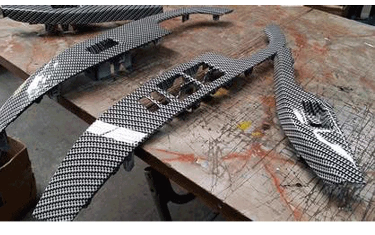 Nhập khẩu giấy chuyển nước giấy xe nội thất bánh xe tái chế nước chuyển sợi carbon bánh xe nước sơn giấy phim - Sửa đổi ô tô
