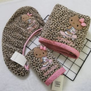 Cartoon leopard hello kitty dry hair hat towel bath towel
