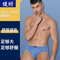 Jianjiang briefs Mens fat pants plus fat plus size boys  mid-waist loose fat pants pants