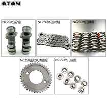 Off-road motorcycle accessories nc250 engine valve oil seal timing chain pressure reducing valve tensioner driven gear