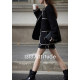 1313 Xiaoxiangfeng reversible black and white contrast design mid-length women's retro casual quilted jacket