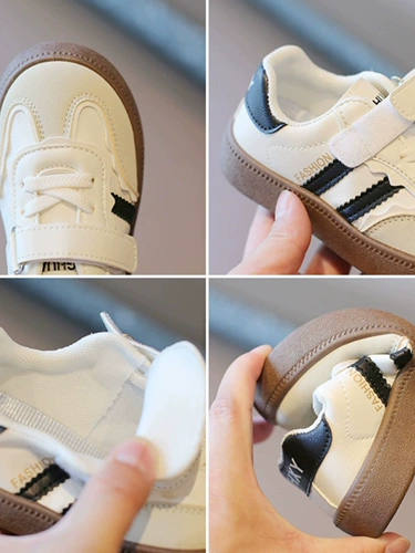 Детская спортивная обувь для мальчиков, кроссовки, белая обувь, мягкая подошва