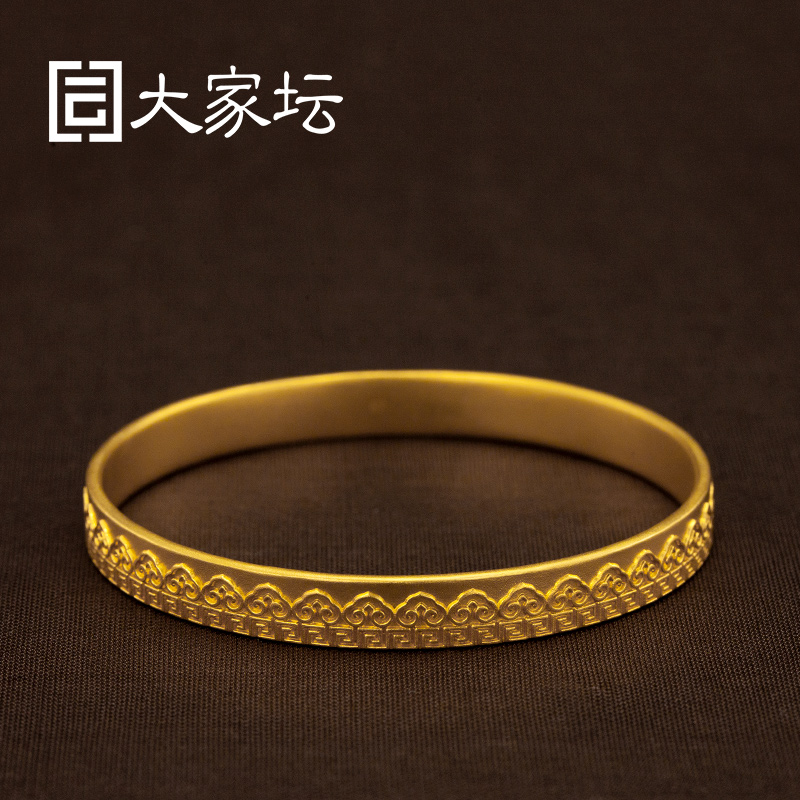 Everyone's altar ancient method Gaosheng Ruyi bracelet new gold ancient method gold bracelet pure gold 999