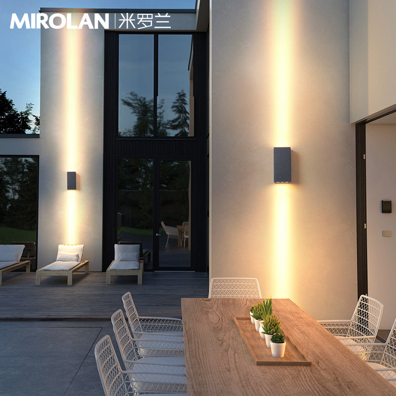 Outdoor wall lamp Waterproof wall wall lamp solar courtylamp outdoorwall lampswall lampoutdoor garden lamp