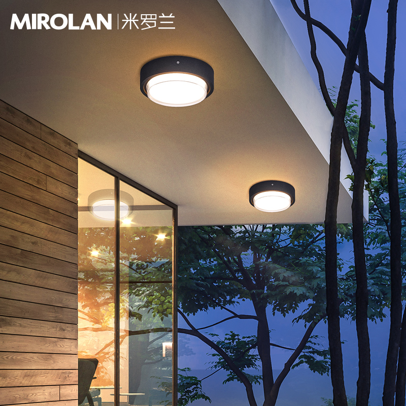 Mirolan Outdoor Ceiling Light Waterproof Wall Light Outdoor Garden Light Villa Terrace Light Balcony Corridor Aisle Wall Light