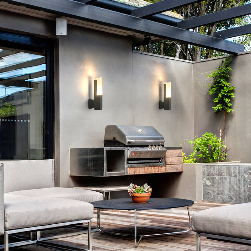 Square outdoor stair aisle waterproof acrylic wall lamp modern simple creative exterior wall lamp courtyard balcony wall lamp