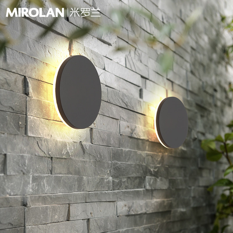 led outdoor wall lamp Simple exterior wall waterproof Creative modern balcony garden lamp Outdoor wall lamp Wall lamp Outdoor