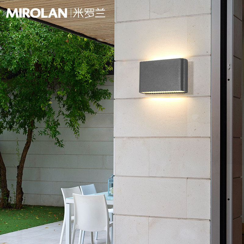 Outdoor lights Stair aisle waterproof wall lamp Nordic modern simple creative exterior wall lamp Courtyard balcony wall lamp