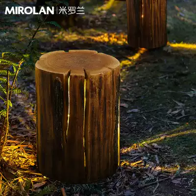 Miroland country stump lawn light Resin lawn buried light Garden light Garden light Outdoor landscape light Park light